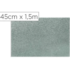 ROLLO ADHESIVO D-C-FIX GRIS METAL BRILLO ANCHO 45 CM LARGO 1,5 MT