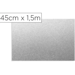 ROLLO ADHESIVO D-C-FIX PLATA METAL BRILLO ANCHO 45 CM LARGO 1,5 MT
