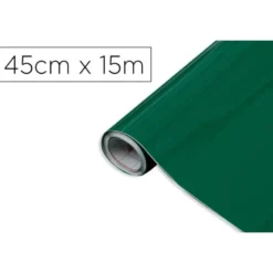 ROLLO ADHESIVO D-C-FIX VERDE ESMERALDA ANCHO 45 CM LARGO 15 MT