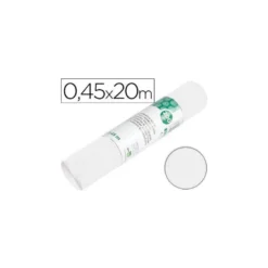 Rollo adhesivo Liderpapel AIRONFIX brillo blanco