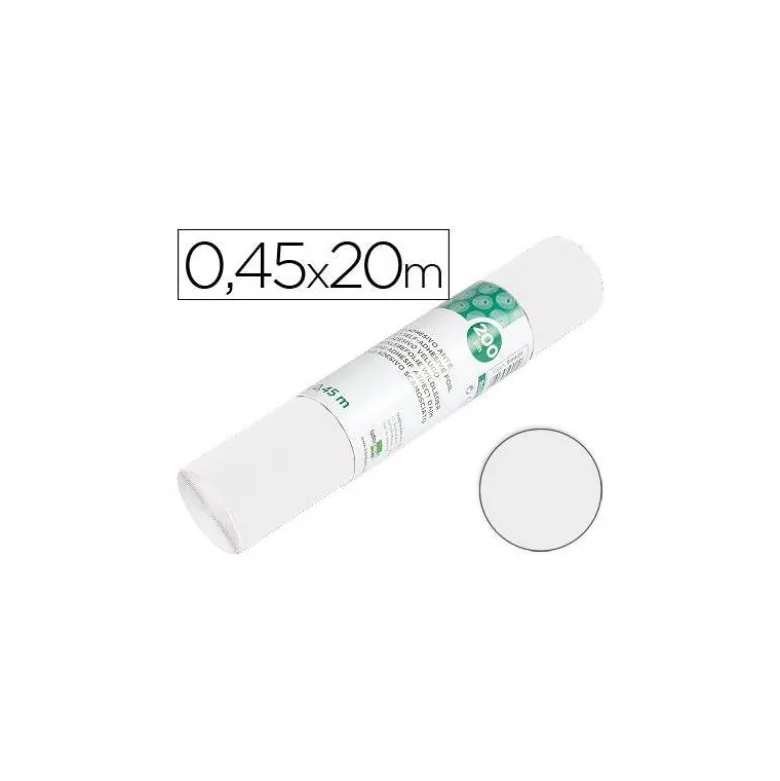 Rollo adhesivo Liderpapel AIRONFIX brillo blanco