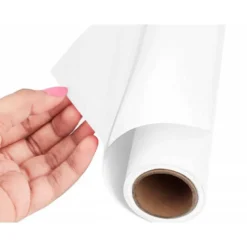 Rollo adhesivo Liderpapel AIRONFIX brillo blanco