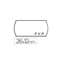 Rollo Etiquetas adhesivas marca Meto PVP 26 x 12
