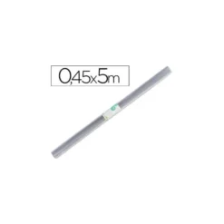 Rollo plastico forralibros Liderpapel de 0,45 m x 5 m