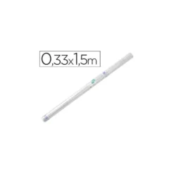 Rollo plastico forralibros Liderpapel de 0.33 x 1.5 m