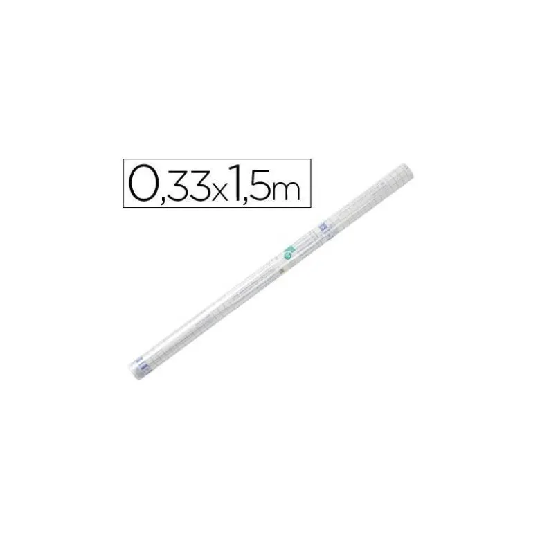 Rollo plastico forralibros Liderpapel de 0.33 x 1.5 m