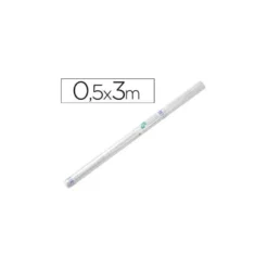 Rollo plastico forralibros Liderpapel de 0.5 x 3 m