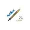 Rotulador Artline marcador permanente tinta metalica EK-900 oro punta redonda 2.3 mm.