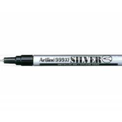 Rotulador artline marcador permanente tinta metalica ek-999 plata punta redonda 0.8 mm