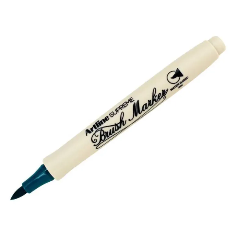 ROTULADOR ARTLINE SUPREME BRUSH EPFS PINTURA BASE DE AGUA PUNTA TIPO PINCEL TRAZO FINO VERDE OSCURO