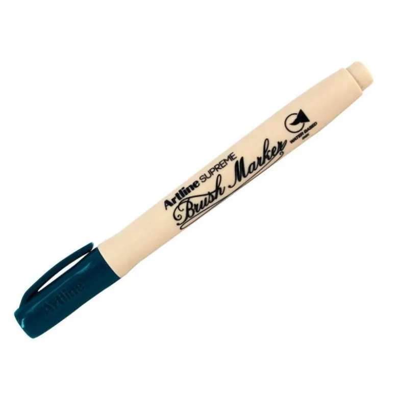 ROTULADOR ARTLINE SUPREME BRUSH EPFS PINTURA BASE DE AGUA PUNTA TIPO PINCEL TRAZO FINO VERDE OSCURO