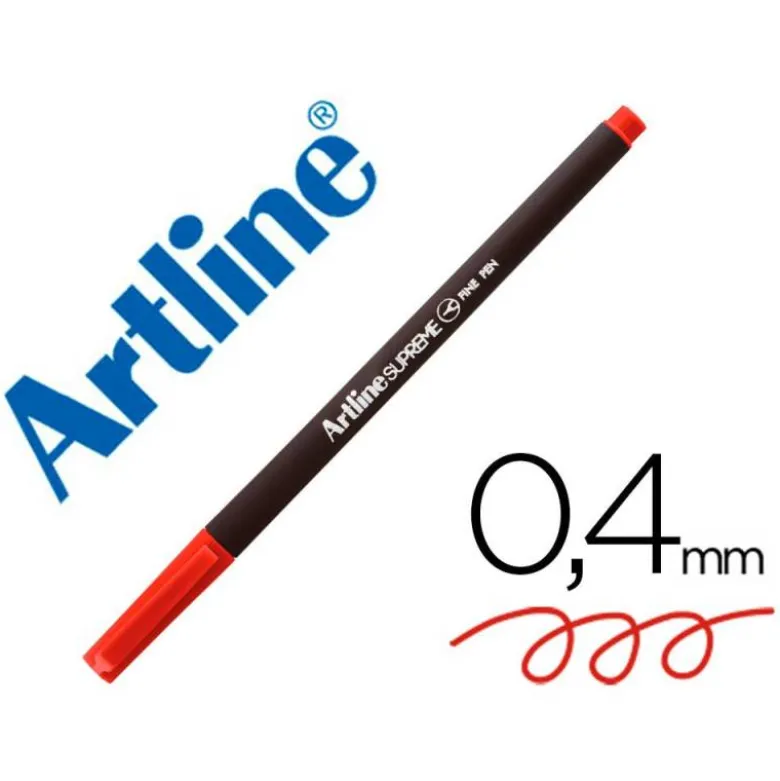 ROTULADOR ARTLINE SUPREME EPFS200 FINE LINER PUNTA DE FIBRA ROJO OSCURO 0,4 MM