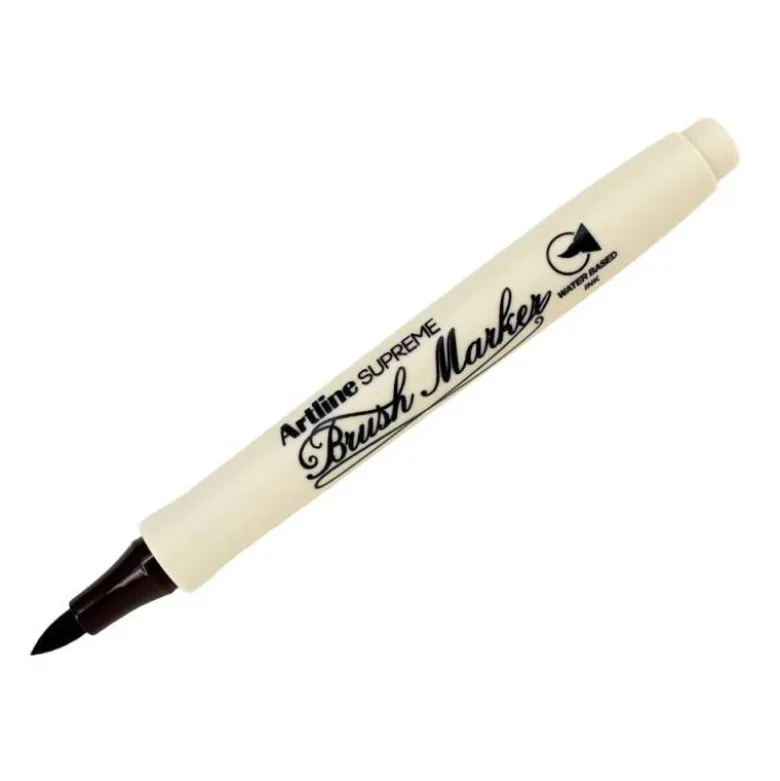 ROTULADOR ARTLINE SUPREME BRUSH EPFS PINTURA BASE DE AGUA PUNTA TIPO PINCEL TRAZO FINO MARRON OSCURO