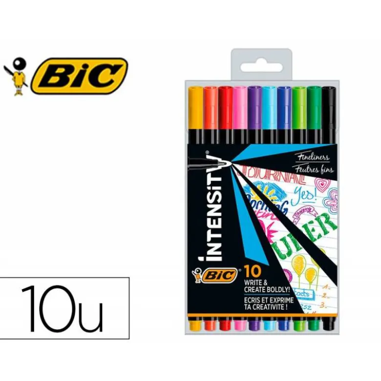 ROTULADOR BIC INTENSITY FINE PUNTA DE FIBRA 0,4 MM COLORES SURTIDOS