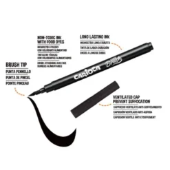 ROTULADOR CARIOCA SUPER BRUSH CAJA DE 10 UNIDADES COLORES SURTIDOS