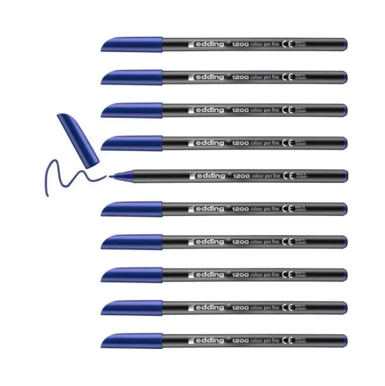 Rotulador Edding 1200 Caja de 10 Rotuladores de colores variados