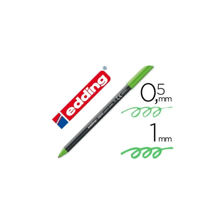 Rotulador Edding 1200 verde claro nº 11