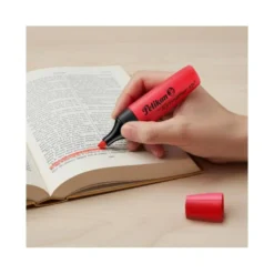 Rotulador fluorescente Pelikan Rojo trazo 1/5mm
