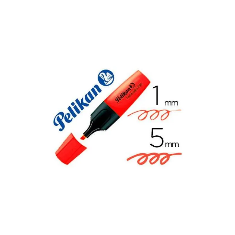 Rotulador fluorescente Pelikan Rojo trazo 1/5mm