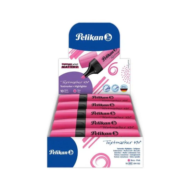 Rotulador fluorescente Pelikan Rosa trazo 1/5mm