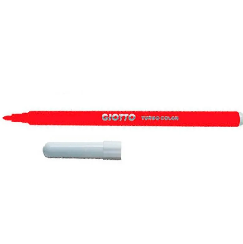 Rotulador Giotto Turbo Punta Media Lavable Color Rojo