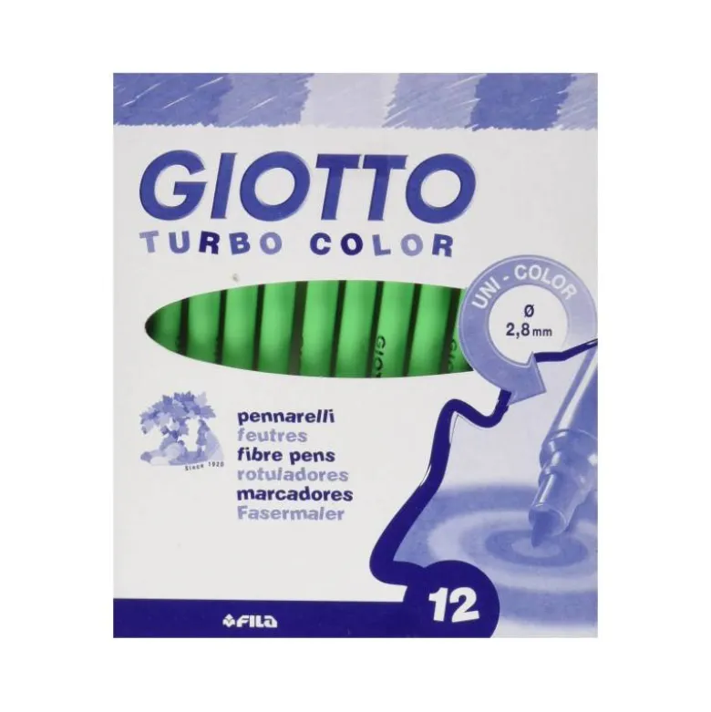 Rotulador Giotto Turbo Punta Media Lavable Color Verde