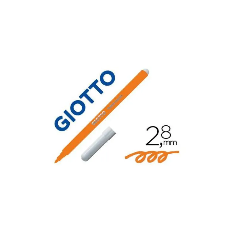Rotulador Giotto Turbo Punta Media Lavable Color Naranja