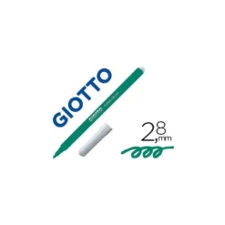 Rotulador Giotto Turbo Punta Media Lavable Color Verde Oscuro