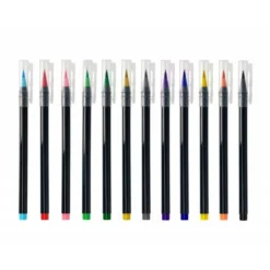 Rotulador Liderpapel Punta Pincel caja de 12 colores