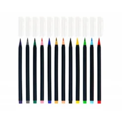 Rotulador Liderpapel Punta Pincel caja de 12 colores