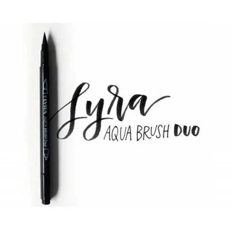 ROTULADOR LYRA AQUA BRUSH ACUARELABLE DOBLE PUNTA Y PINCEL TONOS GRISES BLISTER DE 6 UNIDADES SURTIDAS
