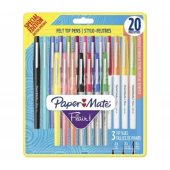 ROTULADOR PAPER MATE FLAIR MIX PACK DE 8 MEDIUM + 4 ULTRAFINE + BOLD COLORES SURTIDOS