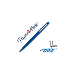 Rotulador Papermate flair original punta fibra azul