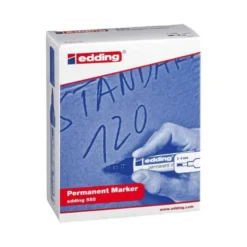 Rotulador Permanente Edding 550 Color Rojo Punta redonda