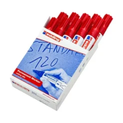 Rotulador Permanente Edding 550 Color Rojo Punta redonda
