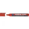 Rotulador Permanente Edding 330 Color Rojo Punta Biselada