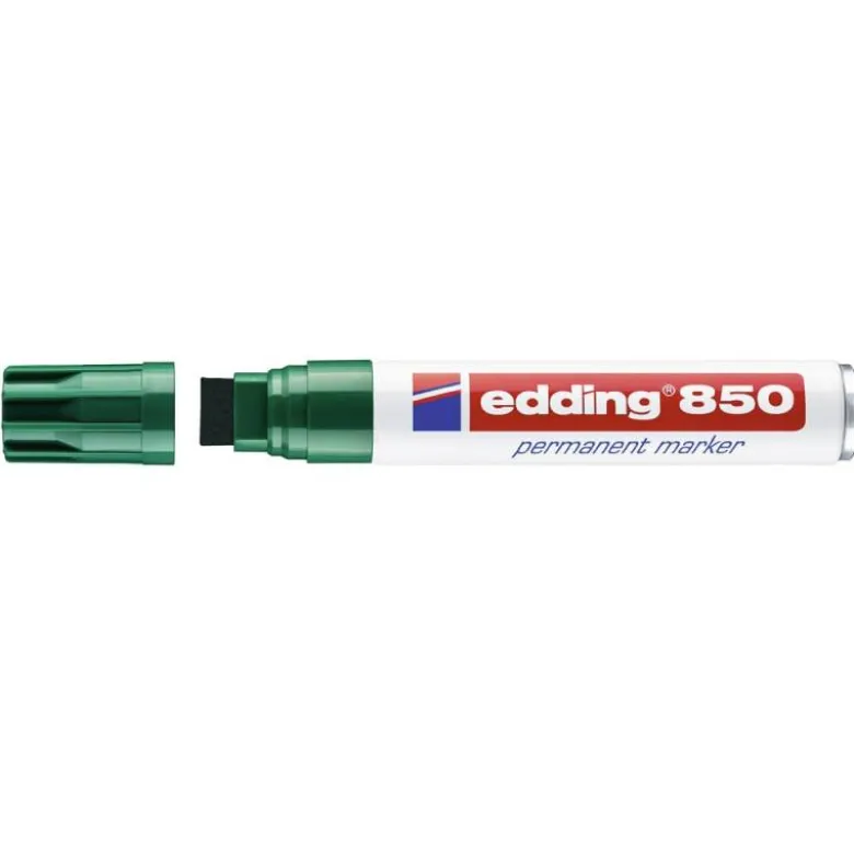 Rotulador Permanente Edding 850 Color Verde Punta Biselada