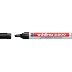 Rotulador Permanente Edding 3300 Color Negro Punta Biselada