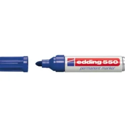 Rotulador Permanente Edding 550 Color Azul Punta redonda