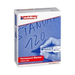 Rotulador Permanente Edding 550 Color Azul Punta redonda
