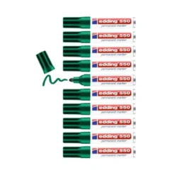 Rotulador Permanente Edding 550 Recargable Color Verde