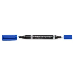 Rotulador Permanente Staedtler Lumocolor Dúo 348 Color Azul Doble Punta