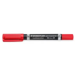 Rotulador Permanente Staedtler Lumocolor Dúo 348 Color Rojo Doble Punta
