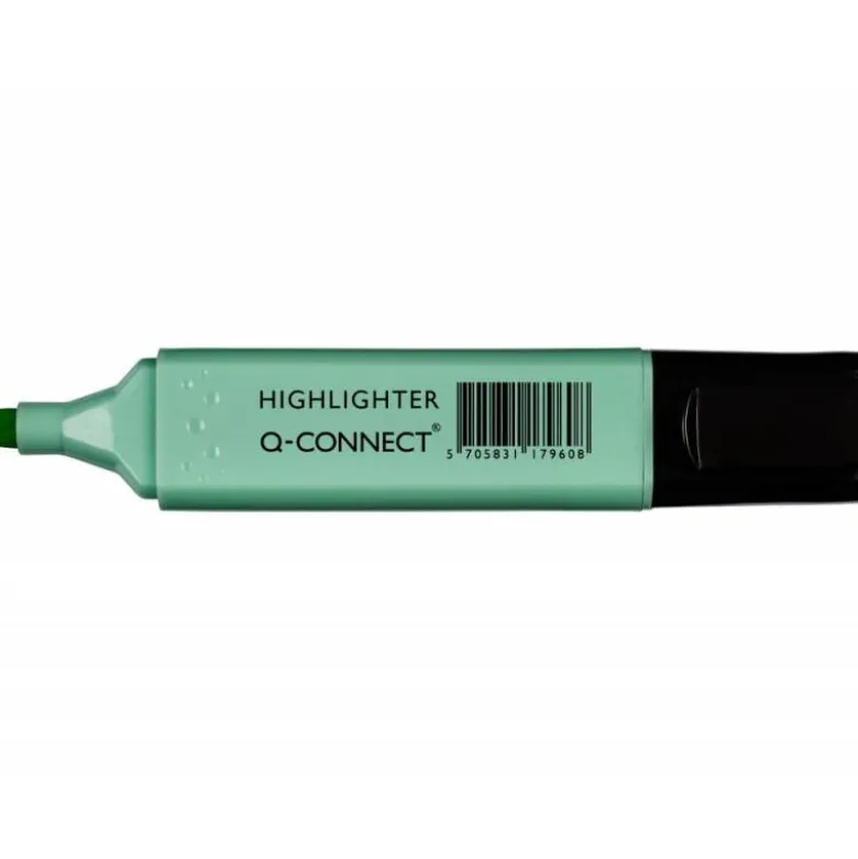 Rotulador Q-Connect Fluorescente Pastel Color Azul