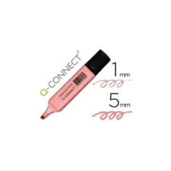 Rotulador Q-Connect Fluorescente Pastel Color Rosa