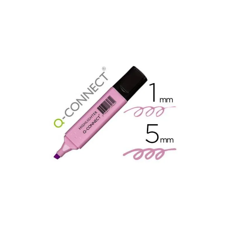 Rotulador Q-Connect Fluorescente Pastel Color Violeta
