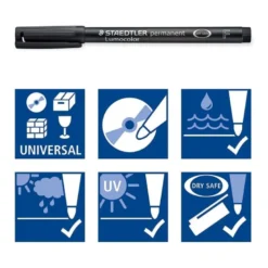 Rotulador Retroproyección Permanente Staedtler Lumocolor 318 Color Verde Punta Superfina Redonda