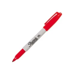 Rotulador Sharpie Permanente Color Rojo Punta fina Caja 12 unidades
