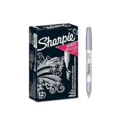 ROTULADOR SHARPIE PERMANENTE FINO METALLIC PLATA