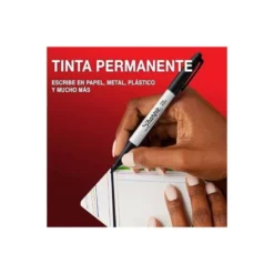 Rotulador Sharpie Permanente Color Negro Punta fina Caja 12 unidades